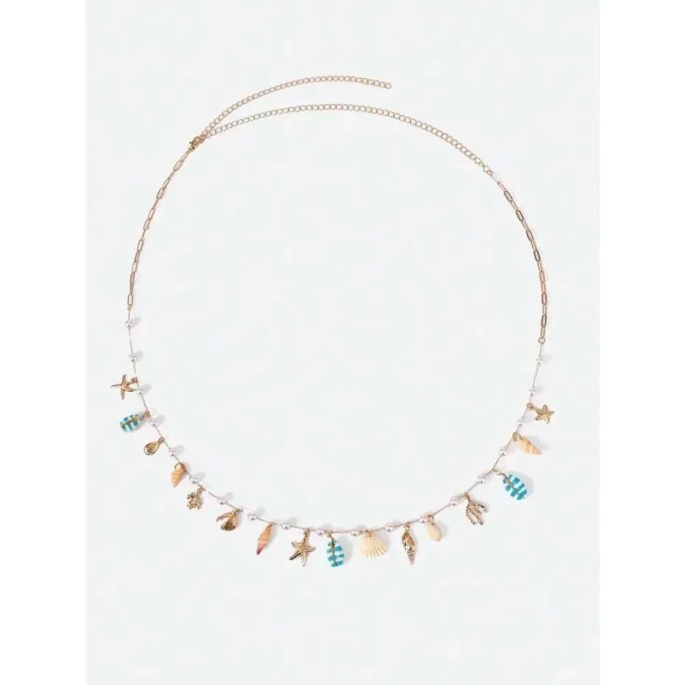 Seashell Charm belly Chain N2047
